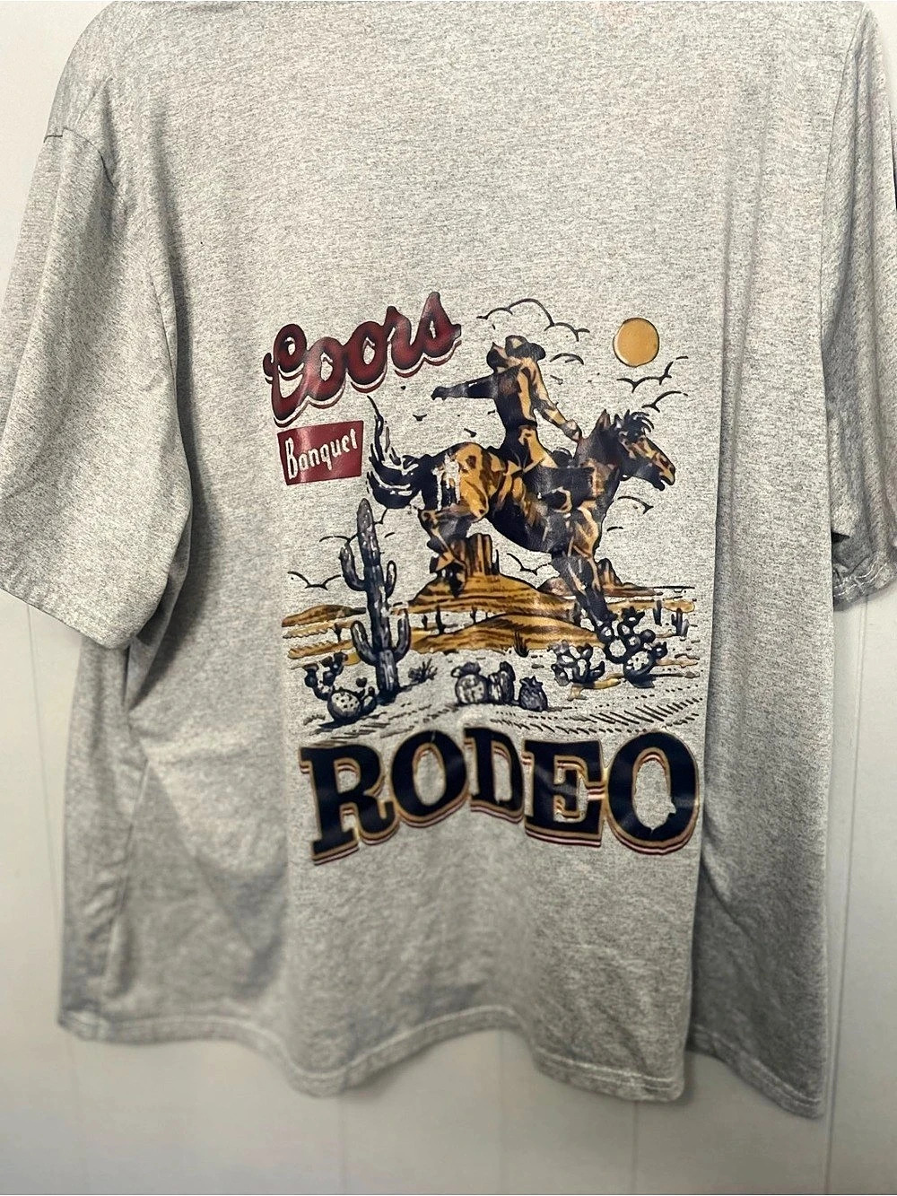 Coors Rodeo Graphic Tee Size 3XL Gray Like New
